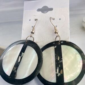 Gorgeous resin inlay earrings